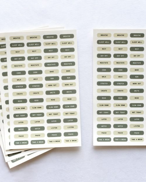 Self Care Stickers by Decluttercat - 1