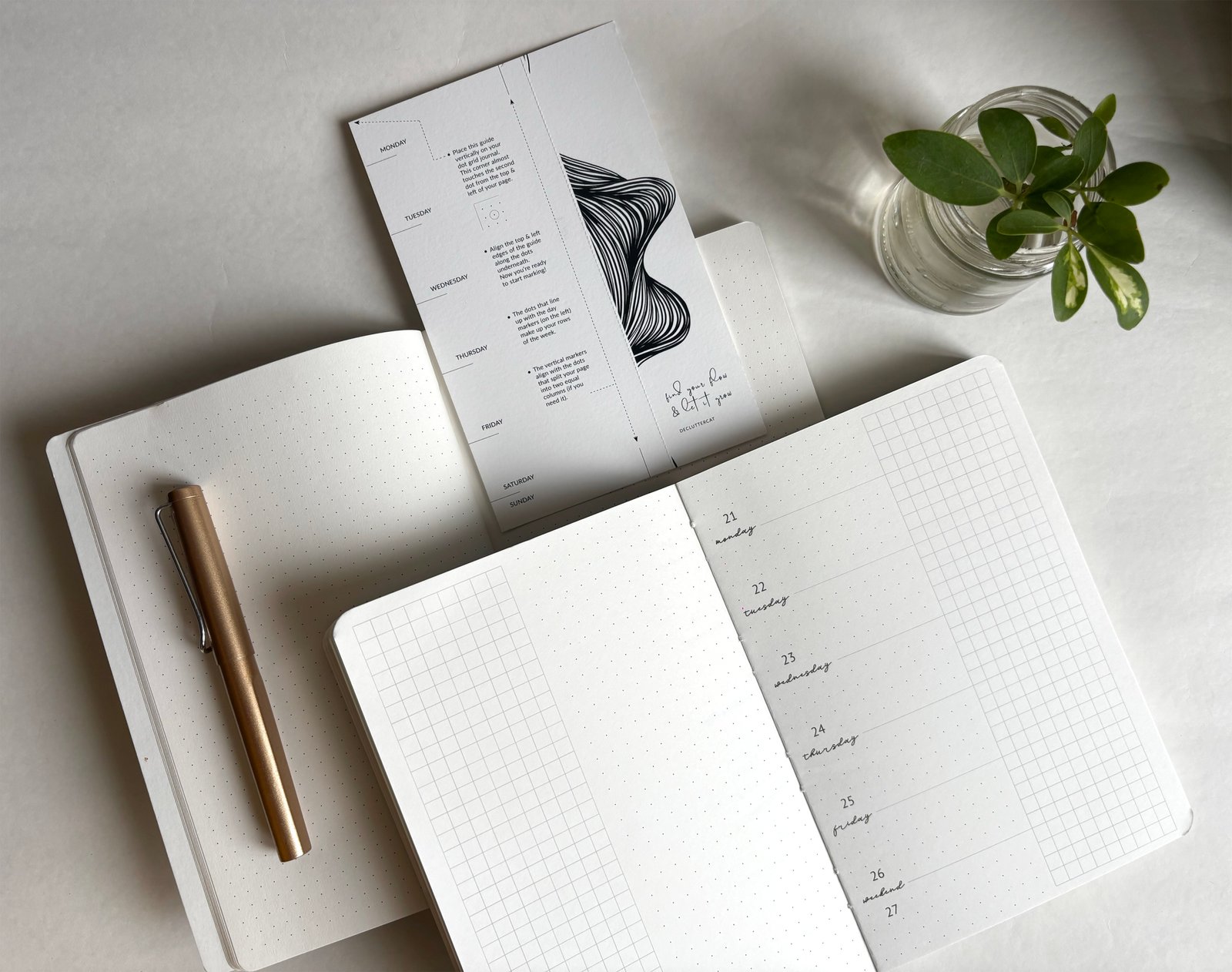 mindful planner, weekly planner