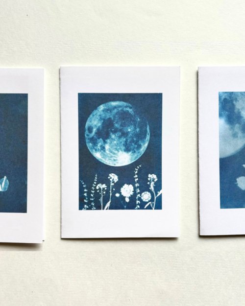 Sun and Moon Cards - Sun Printed Lunar Cards - Decluttercat - 1