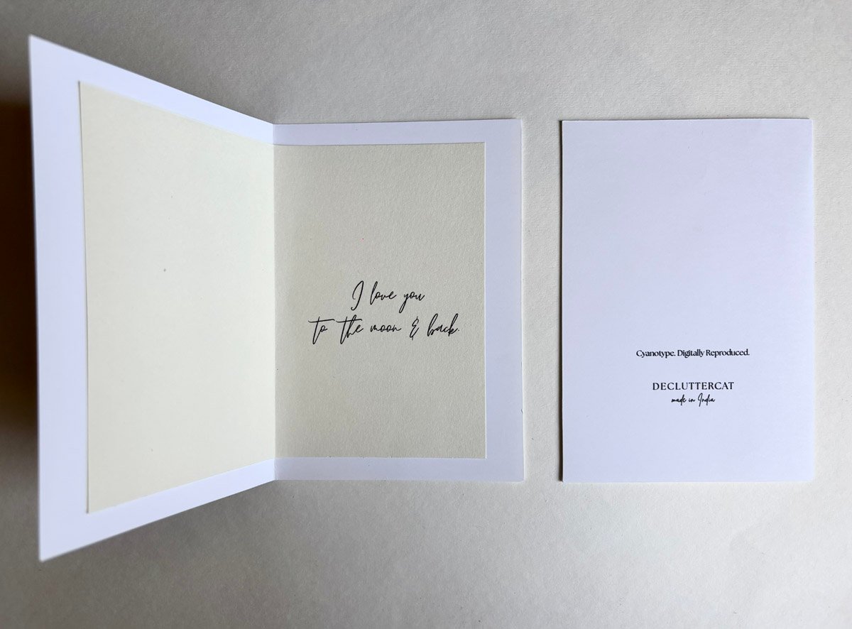 SUN & MOON CARDS (SET OF 2) Decluttercat 2 Sun and Moon Cards - Sun Printed Lunar Cards - Decluttercat - 2